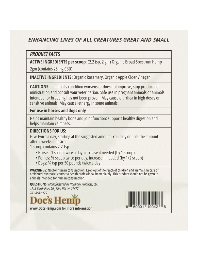 Doc's Hemp Powder-130 gm